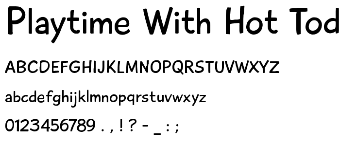 Playtime With Hot Toddies font